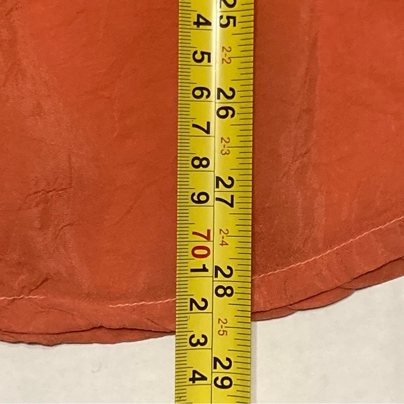 Johnny Was Pandora Long Sleeve Tunic Blouse Peasant Tangerine Orange Size Medium - Picture 7 of 10